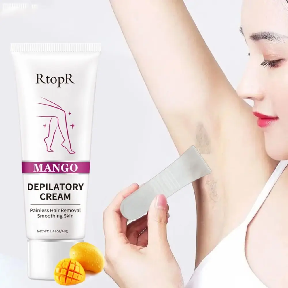 

Body Care Mango Depilatory Cream Gentle Painless Private Part Hair Removal Cream Moisturizing Clean Skin Arms Legs