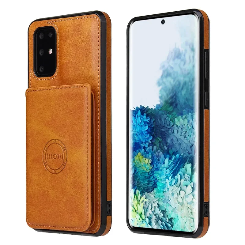 Magnetic Flip Leather Wallet Phone Case with Card Holder Cover