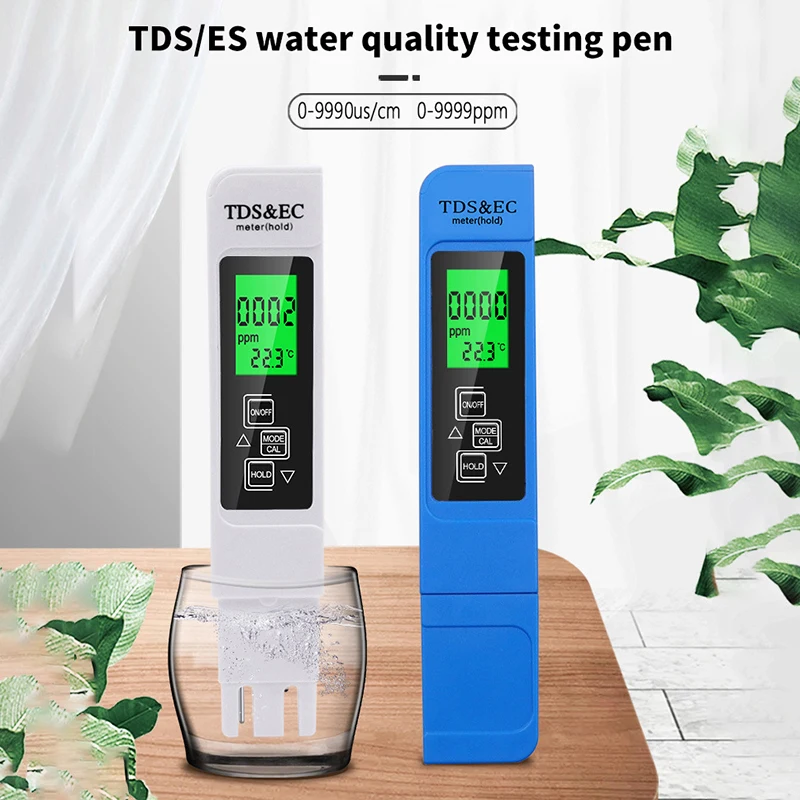 

Профессиональный 3 в 1 тестер воды TDS EC измеритель температуры цифровой ЖК Тестер воды ручка чистоты фильтр качества воды