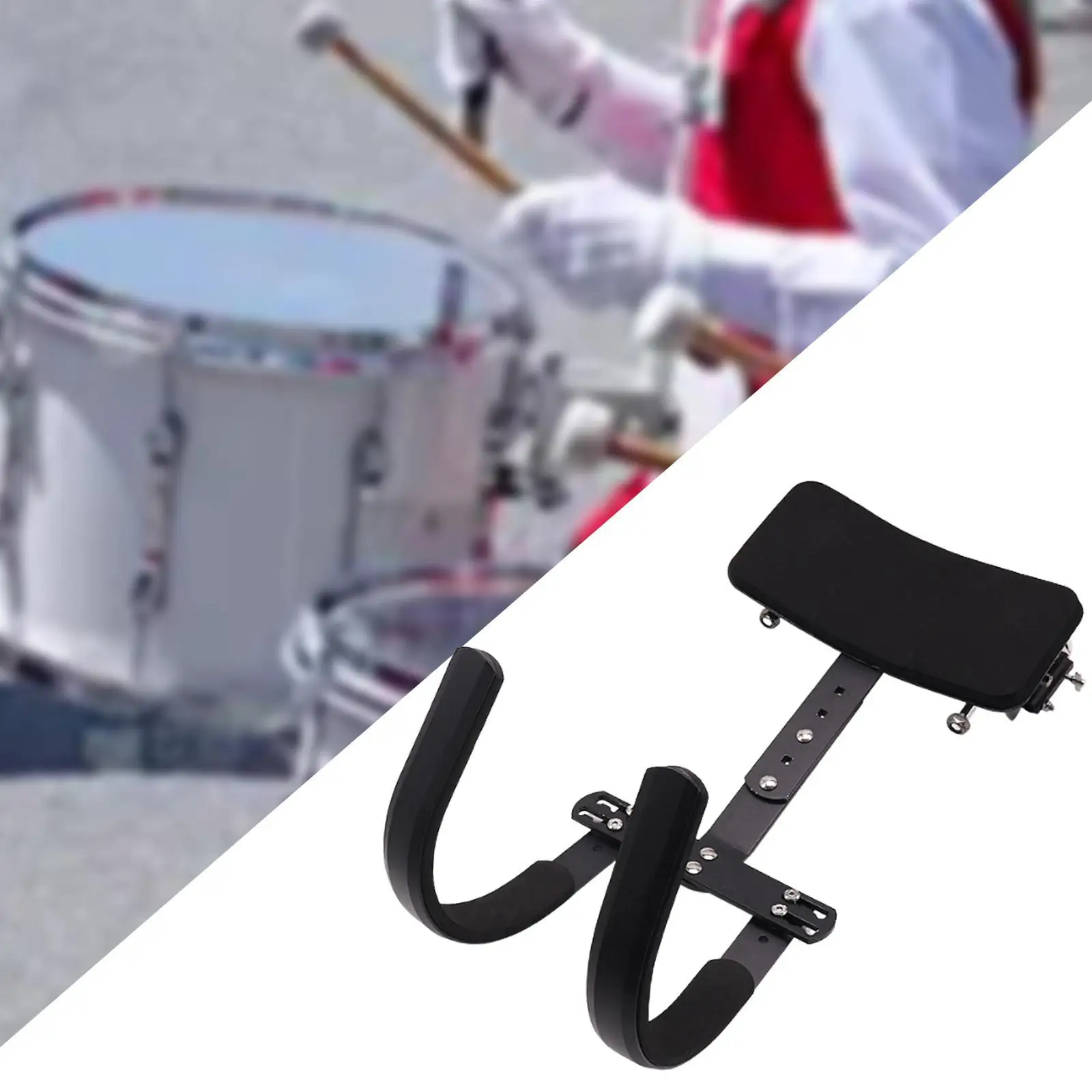 Snare Drum Carrier Practical Shoulder Pad Marching Band Snare Drum Harness