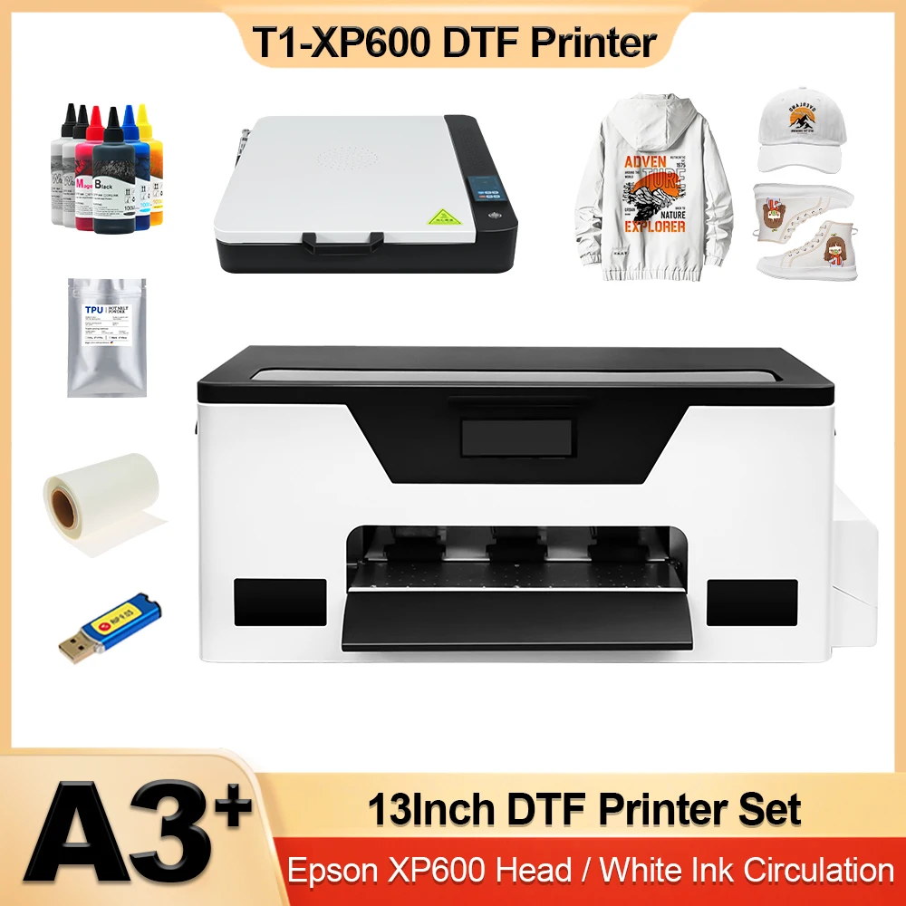 

For Epson XP600 Printhead A3+ DTF Printer Direct to Film t shirt Printing Machine Heat Transfe Film A3+ DTF Printer 13 inch