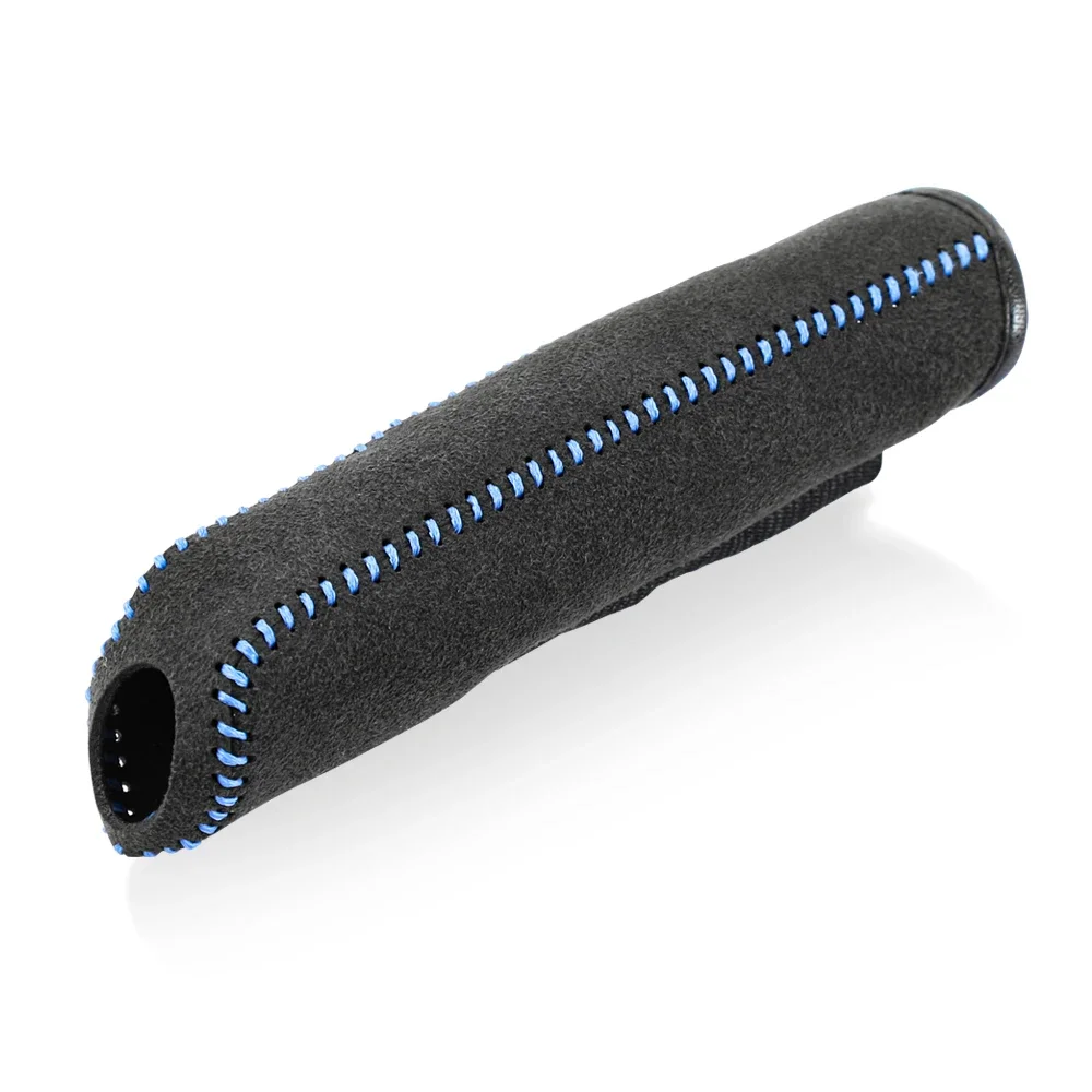 Deluxe Suede Leather Handbrake Grip Cover - Car Interior Accessory
