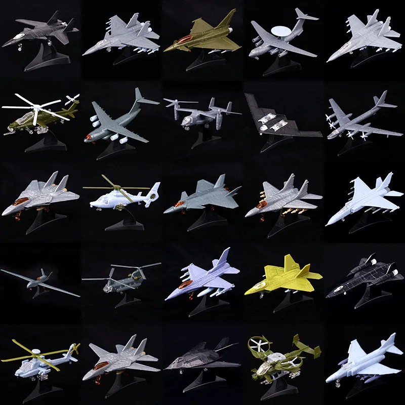 4D 27Styles 1:144 Fighter Assembly Model Plastic Gule Free Plane Elicottero Armato Ricognizione Aereo Modello Bomber Giocattolo