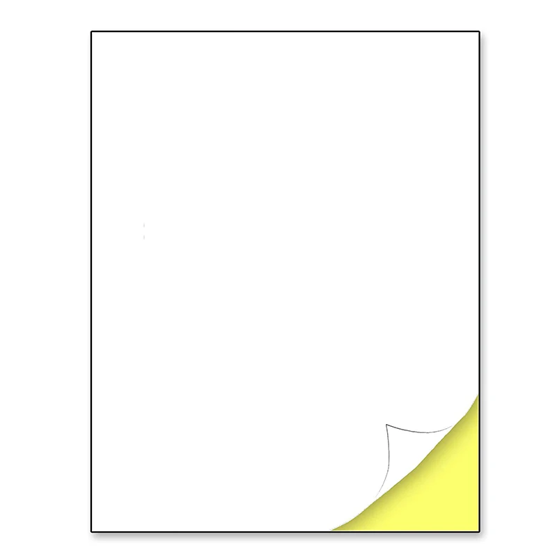 Printable Vinyl Sticker Paper Thermal Label Paper 50 Sheets A4/A5 Matte White Sticker Label Laser Inkjet Printer Copier Craft Paper Self Adhesive Stickers Surface Paper Sheet