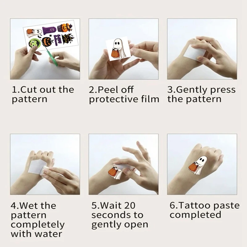 Description Picture 6 of item10pcs Christmas Tattoo Stickers Treat Kids Gifts Santa Elk Snowman Xmas Christmas Party Favor Waterproof Tattoos Stickers Gifts