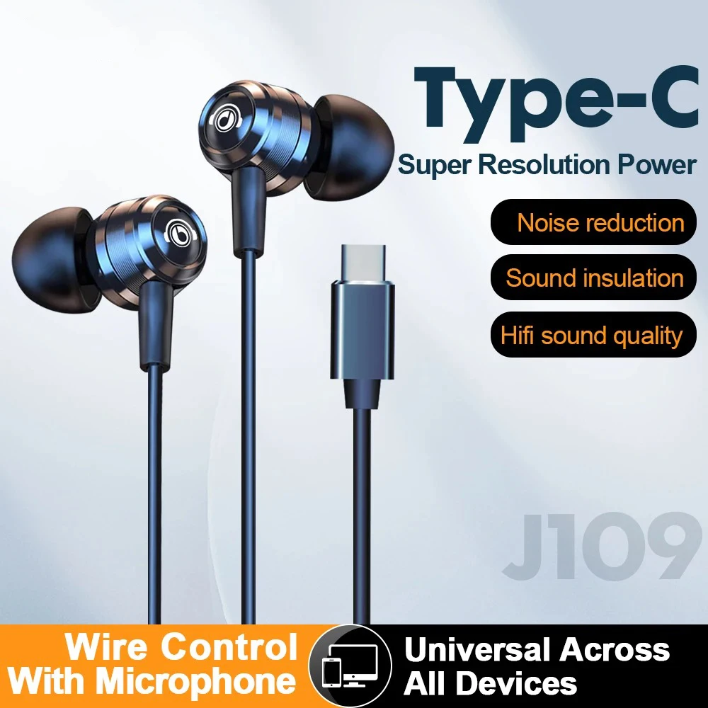EARDECO Wired HIFI Earphones with Surround Sound & Noise Reduction