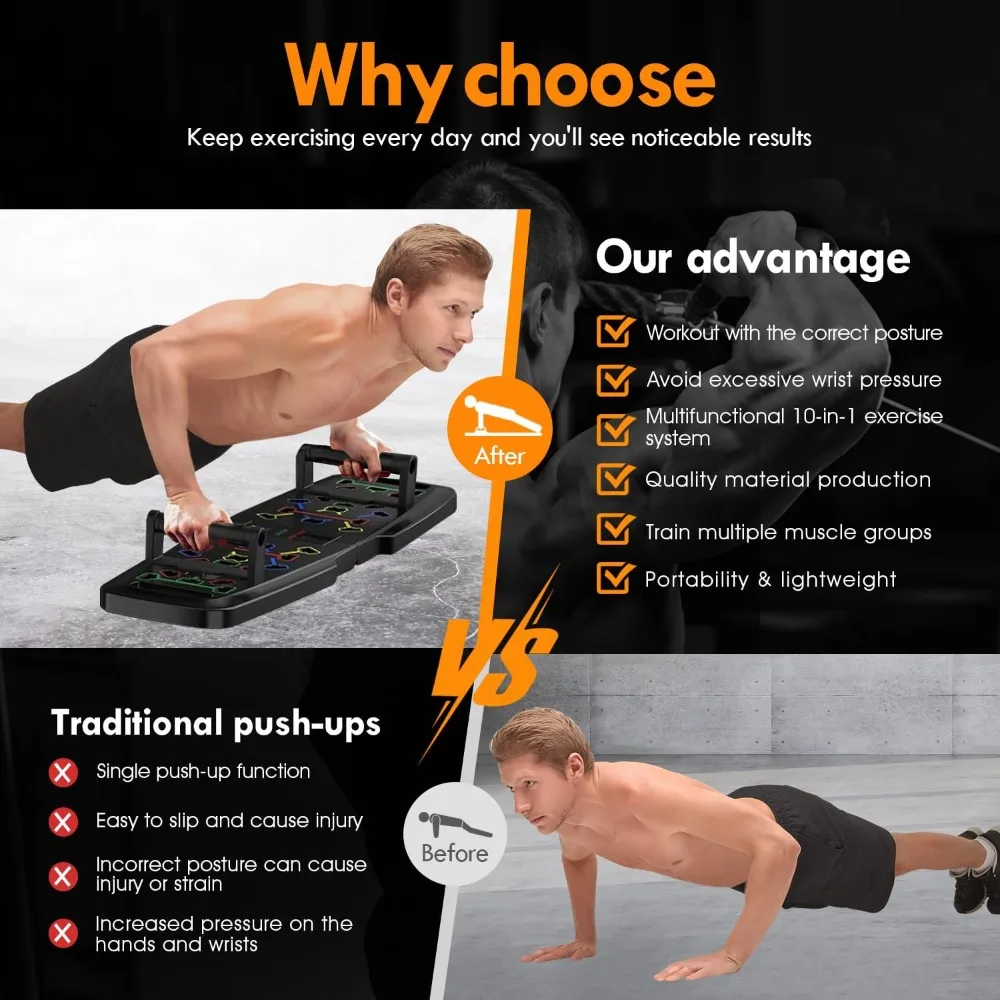 Portable Push Up Board Set 6