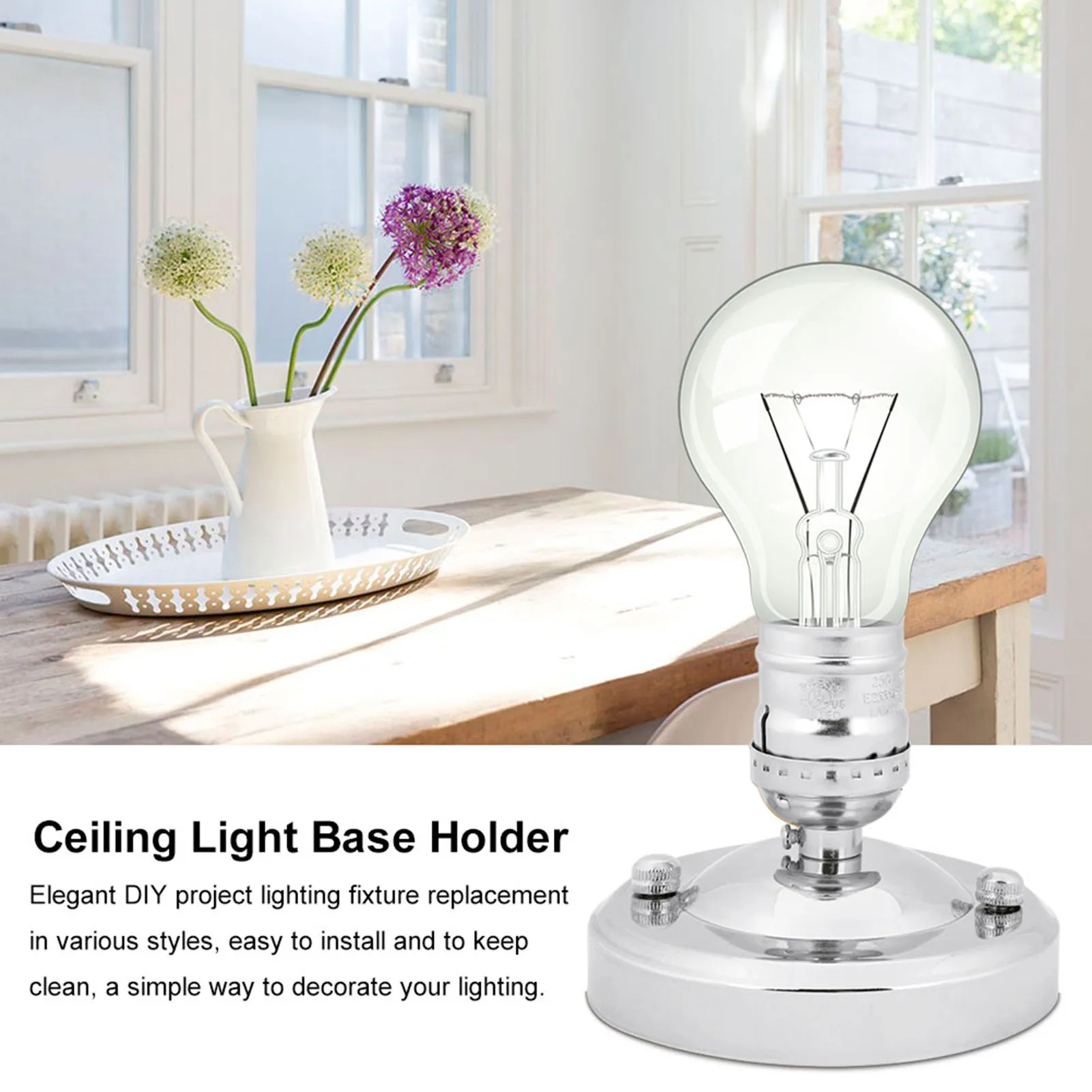 E26/E27 Vintage Industrial Ceiling/Wall Light Base Holder Pendant Bulb Lamp Screw Socket lamp holder lamp bulb holder lamp base