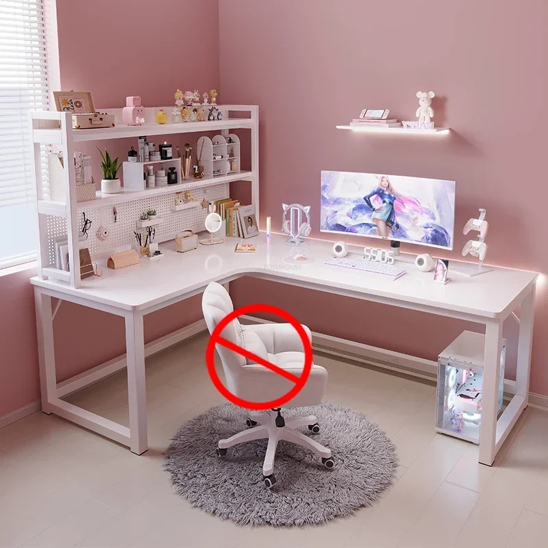 Modern Corner Computer Desks Home Double Desktop Gaming Esports