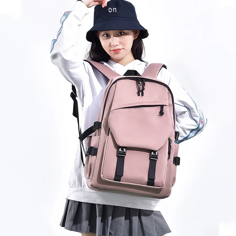 Couple Backpack Trendy Backpack Men and Women Simple Backpack Student School Bag Fashionable Large Capacity