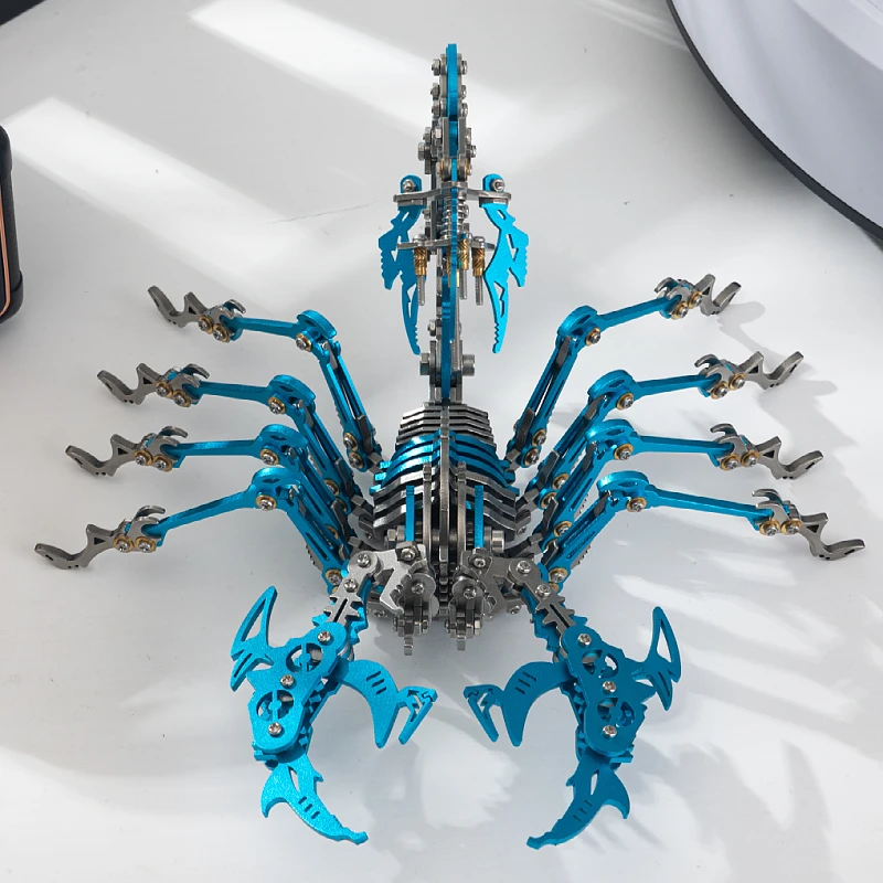 MOKR Animal Color 3D Metal Puzzle Scorpion Gift And Toys Puzzle For Kids Adults Learning Education Steel DIY Jigsaw Model