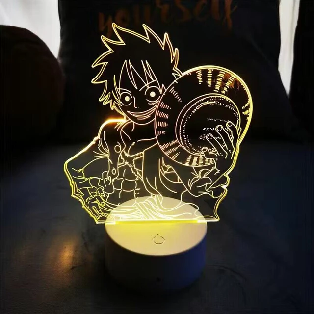 3d Anime Light One Piece, Led Light One Piece Lamp