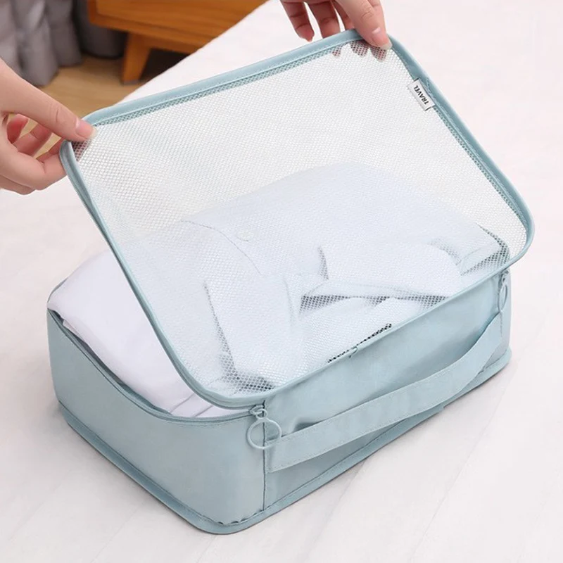 Travel Essentials: 7-Piece Packing Cubes Set for Organized Luggage Storage