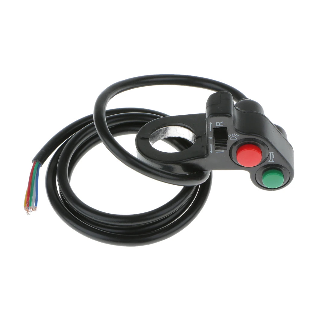 Motorcycle Scooter ATV Horn Indicator Lamp Switch 7/8