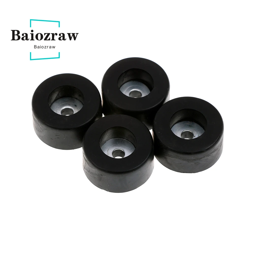 Baiozraw Trident 3D Printer Rubber Foot Black Color 38mm X 19mm Rubber Feet Damper Pad Base 4pcs