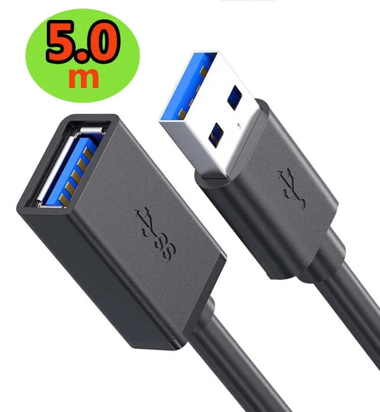 USB 3.0 Super Speed Short Extension Cable, A Male to A Female, 0.3M, Up to 5Gbps