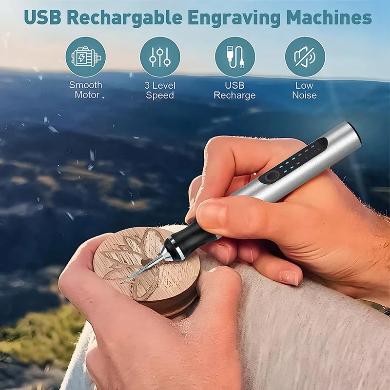 Electric Engraving Pen USB Rechargeable Portable DIY Engraver For Jewelry Wood Stone scribe pen,engraving pen