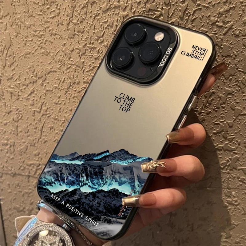 Snow Mountain Silver Phone Case - Image 9