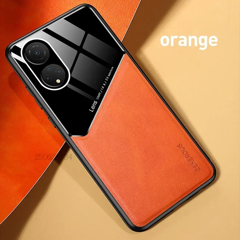 Leather Camera Lens Protective Case with Car Magnetic Function