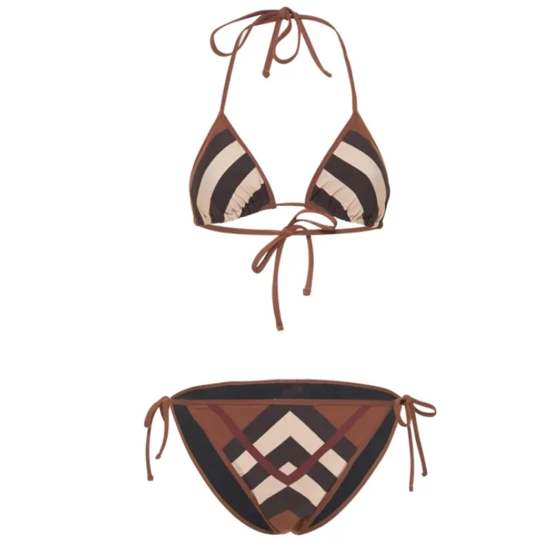 

Brand Luxury Design 2024 Summer Bikini 2 Piece Set For Women Sexy Swimwear Praia Swimsuit Ladies Biquini Maio Tankini Clothes