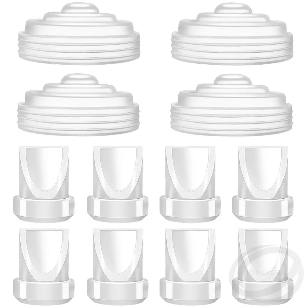 ชุดวาล์วปากเป็ด 8 ชิ้น ชุดไดอะแฟรมซิลิโคน 4 ชิ้น ใช้ได้กับเครื่องปั๊มนมไฟฟ้า Momcozy M5 ช่วยเพิ่มประสิทธิภาพการปั๊ม 1