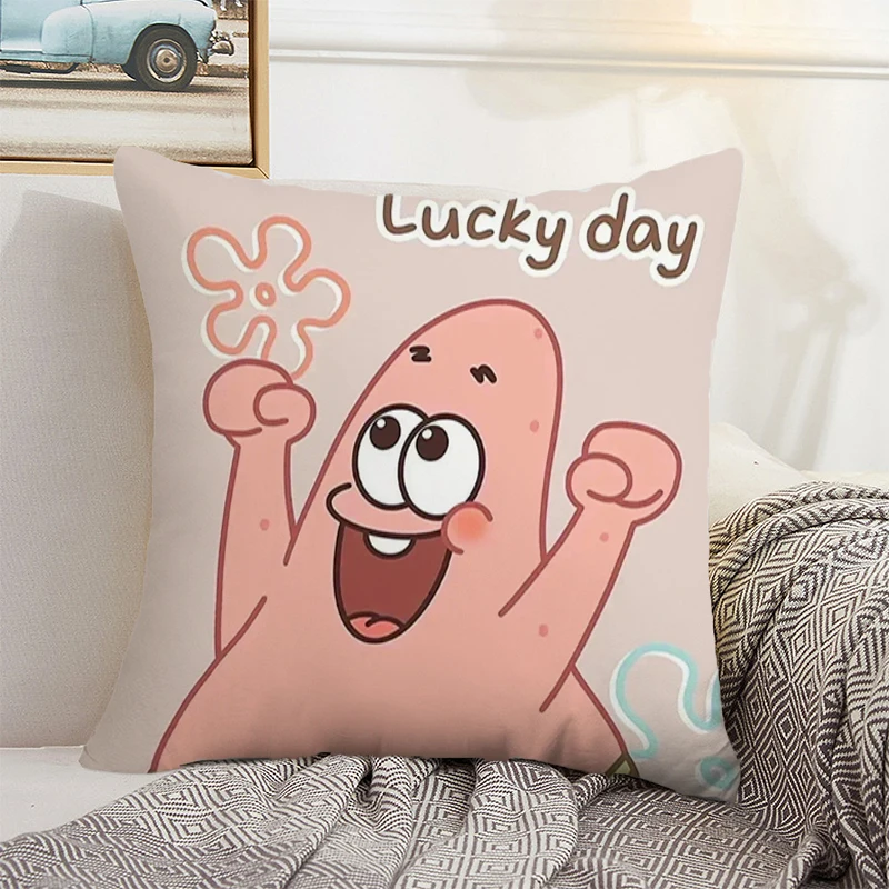

Pillowcase 45x45 Cushion Cover 45 × 45 Sponge-bobs Modern Home Decoration Products Decorative Cushions for Luxury Room Hyunjin