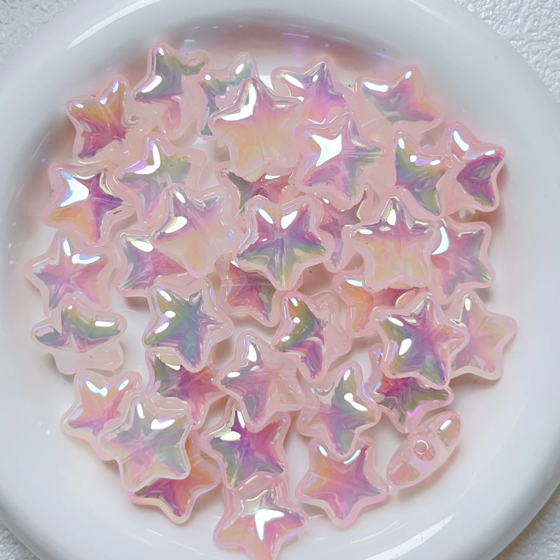 Jelly Crystal Kawaii Cute Star Beads For Jewelry Making Earrings Necklace Bracelet Charms Handmade Ornaments Hairpin Accessories stone beads glass beads plastic beads acrylic craft beads acrylic beads resin beads abs beads imitation pearl beads letter beads rice beads metallic beads metal beads wood beads
