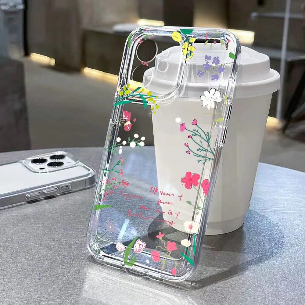 thumbnail image 1 of Funda transparente con diseño de mariposa para iPhone 13, fundas para iPhone 11, 15, 16, 14, 12 Pro Max, XS, X, XR, 7, 8 Plus, SE 2022, 2020, funda a prueba de golpes, 1 of 4