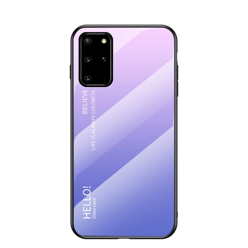 Colorful Gradient Tempered Glass Case Cover