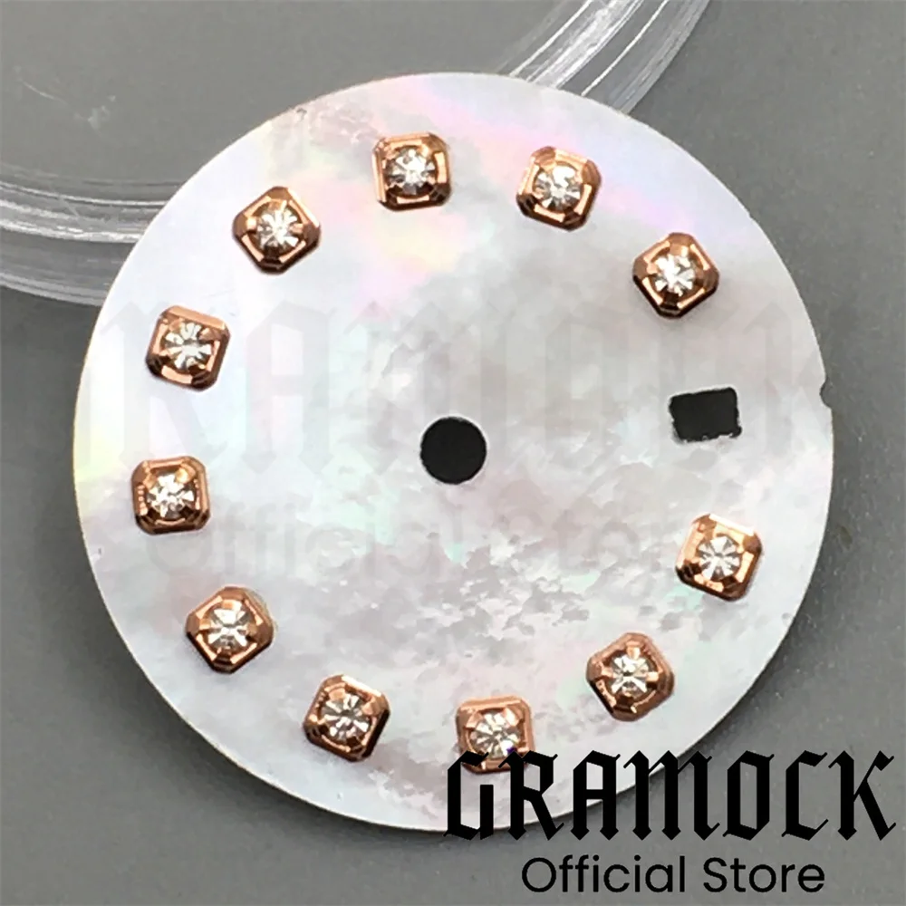 Multicolor Sunburst Gradient Watch Dial with Diamond Markers and Date Window for Automatic Women's Watch