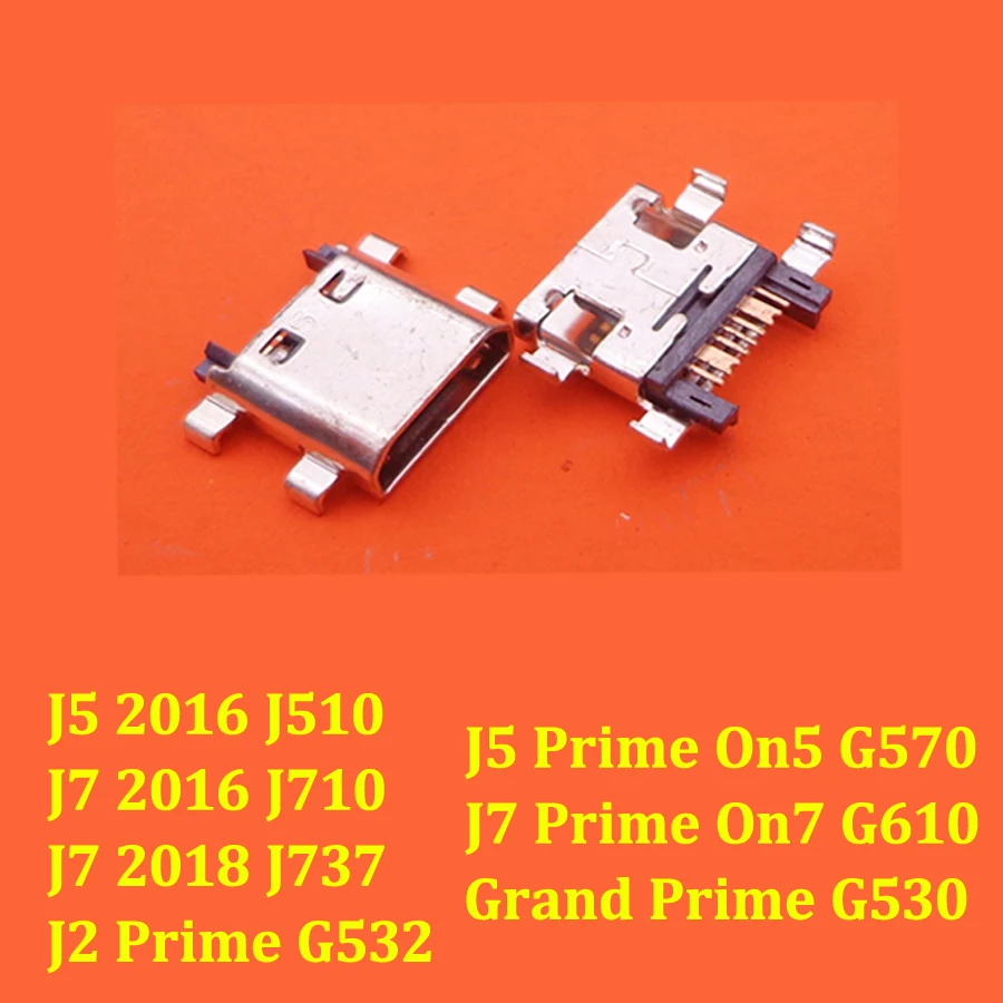 Samsung J7 Prime J5 2016 Charging Port 100PCS Micro USB Jack