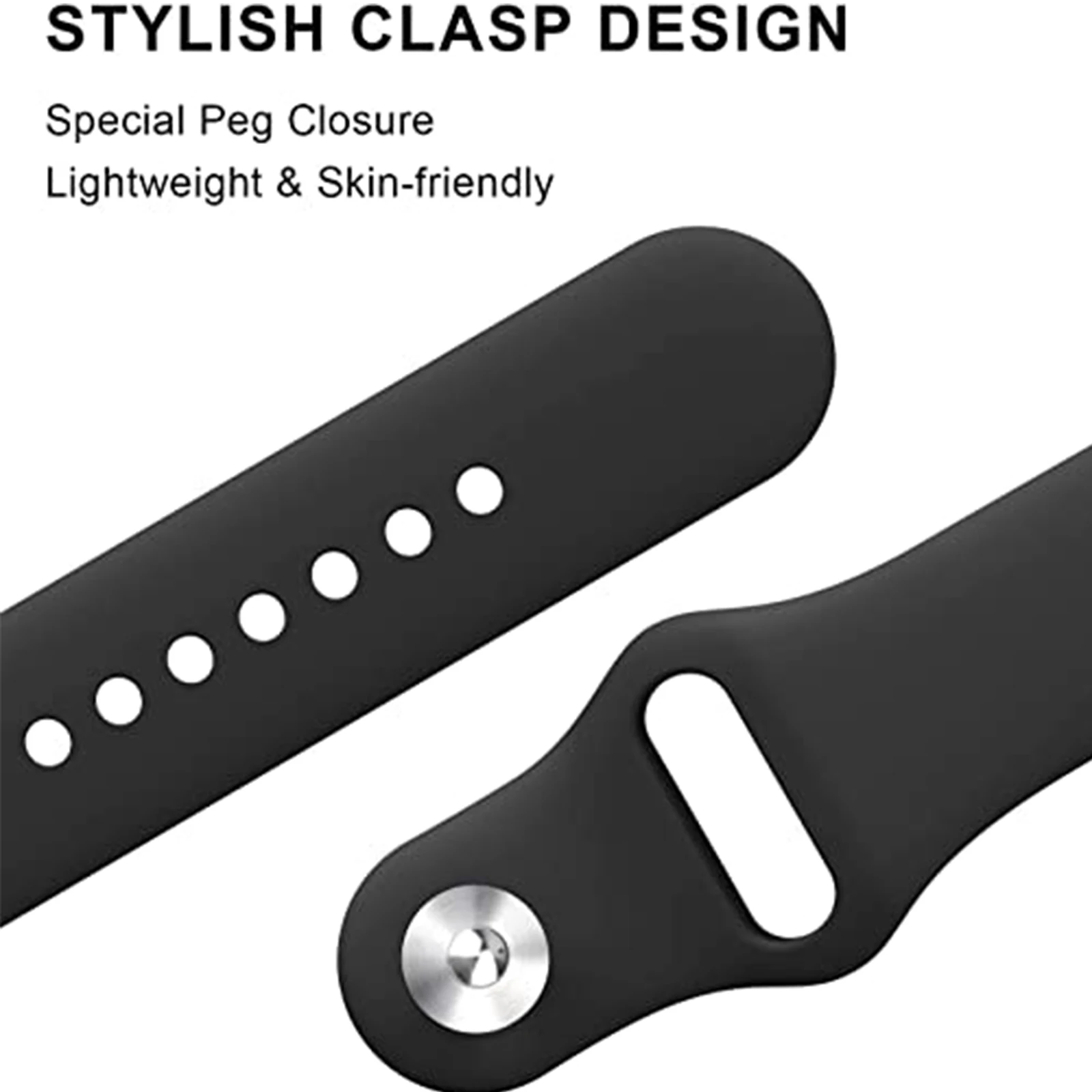 Silicone Sport Replacement Wristband Strap - Universal Fit