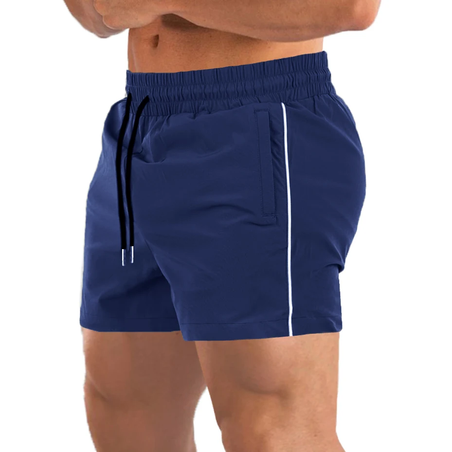 COOFANDY Set 2 Pantaloncini Sportivi Uomo – Shorts Running Con Tasca Zip – Vita Elastica Con Coulisse – Nero/Grigio – Taglia XXL - 3