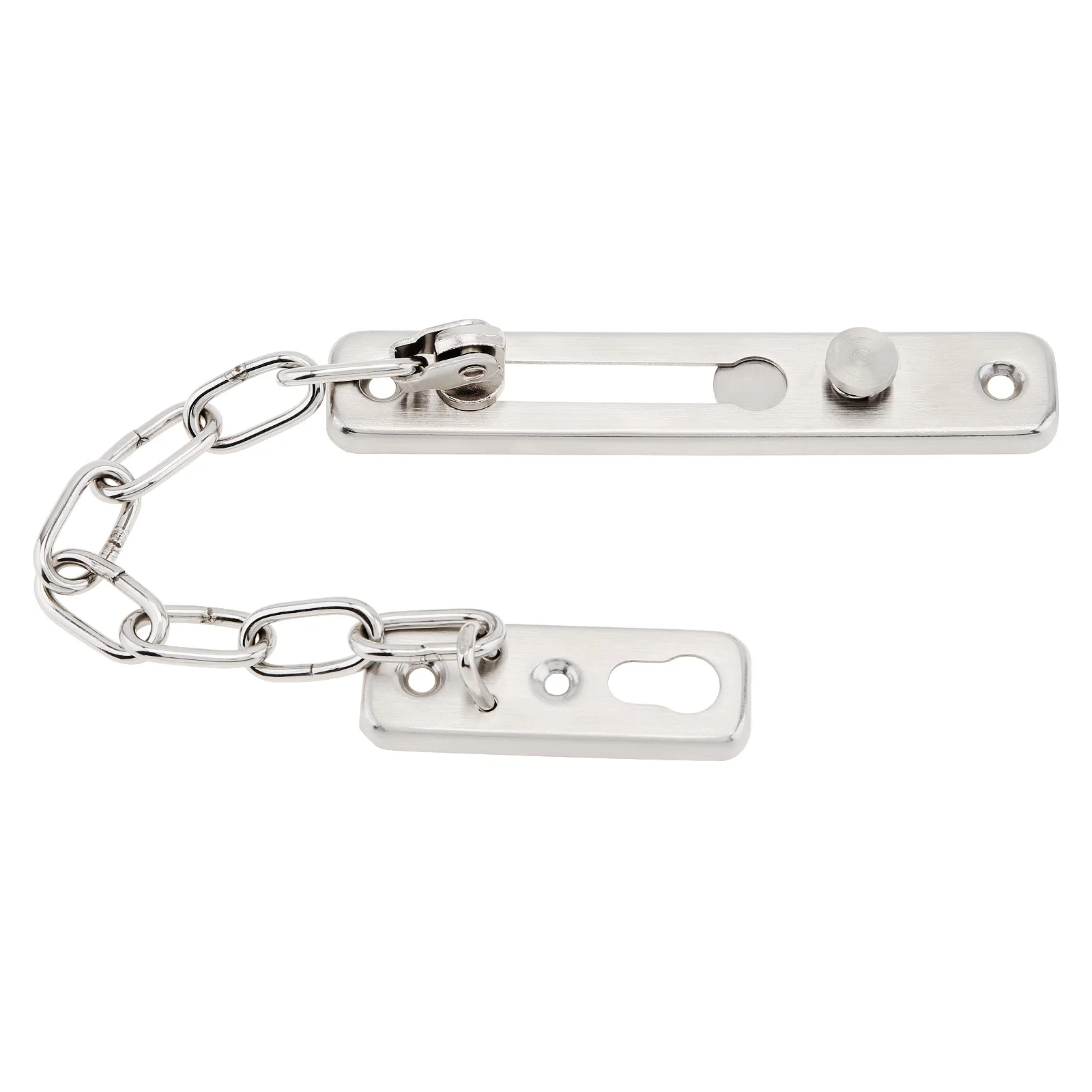 Door Chain Lock Thickened Stainless Steel Solid Security Bolt Door Safety Guard Chain for Bedroom / Hotel / Homestay