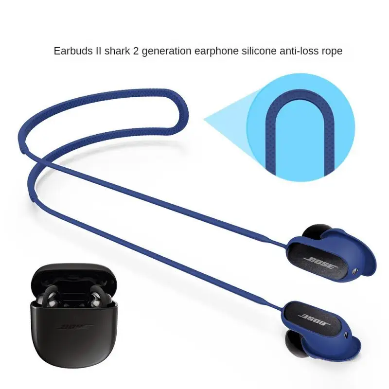

Wireless Earphone Hanging Rope Cable Anti-lost Headset Storage Headphone Cord Hanging-neck Earphone Rope Silicone Headset Cord