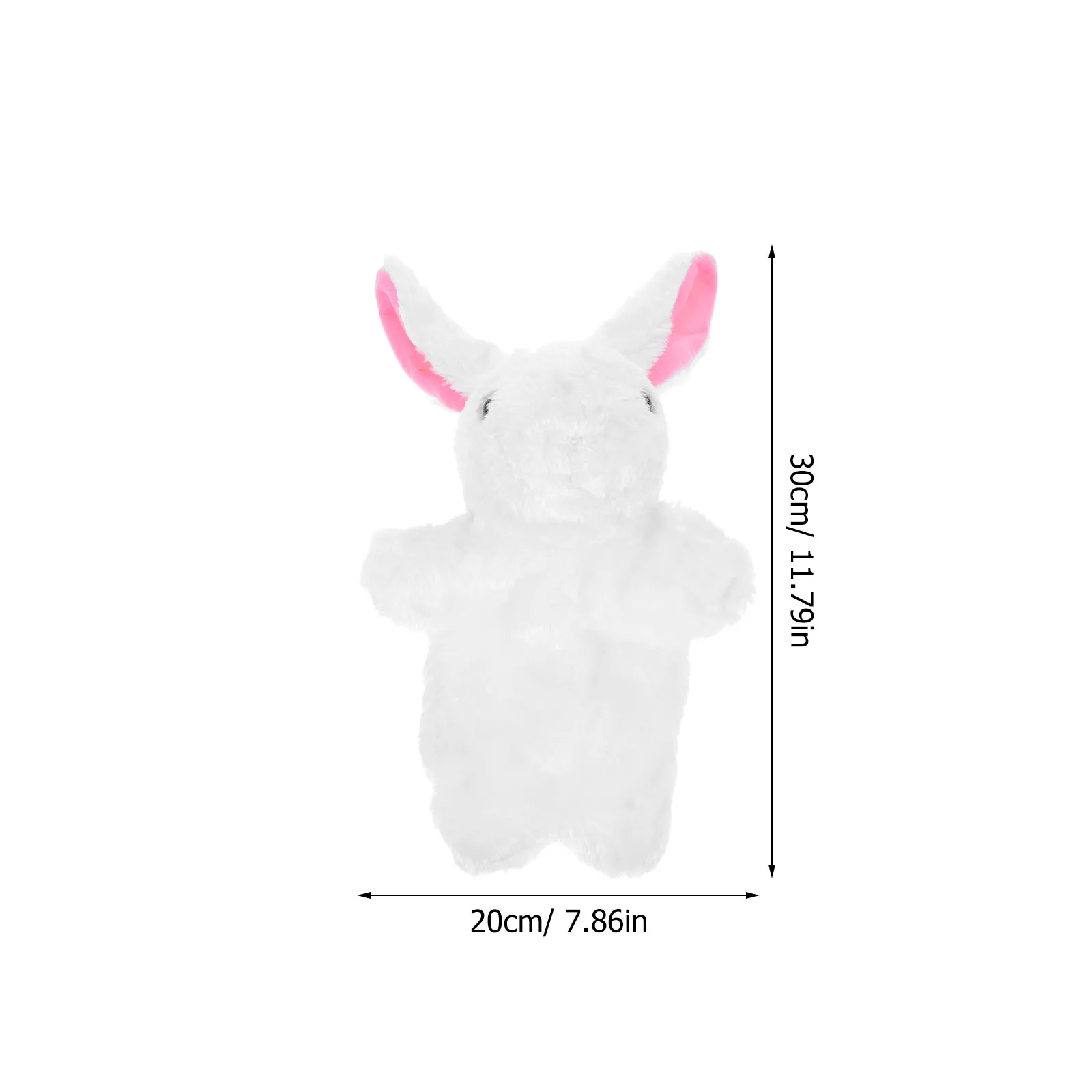 1Pcs 아이 토끼 손 인형 이야기를 전하기 위한 부드러운 동물 모양  대화형 놀이 교육 선물 토끼 손 인형