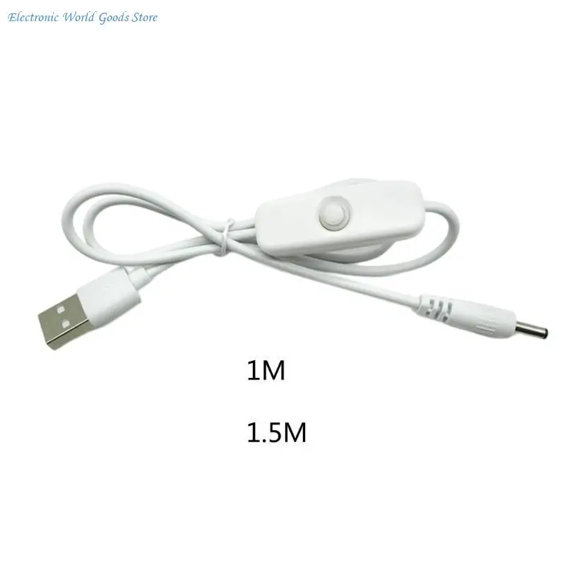 A3PD 전원 플러그 USB 3.5x1.35mm/DC3.5x1.35 전원 케이블로 변환(스위치 포함) 5V 충전 코드 커넥터 케이블 라인