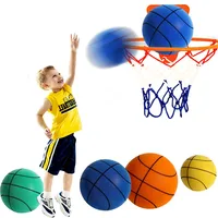 18CM Bouncing Mute Ball Toy Indoor Silent Basketball Baby Foam Toy Silent Playground Bounce Basketball Child Sports Games Gift 1