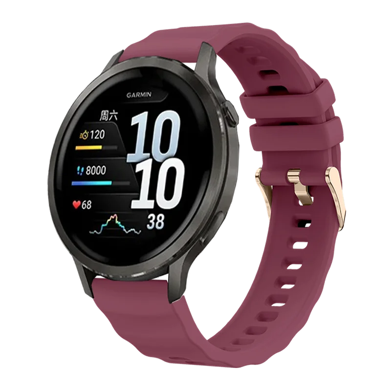 Elegant 18mm Silicone Watch Band - Premium Comfort & Style Strap