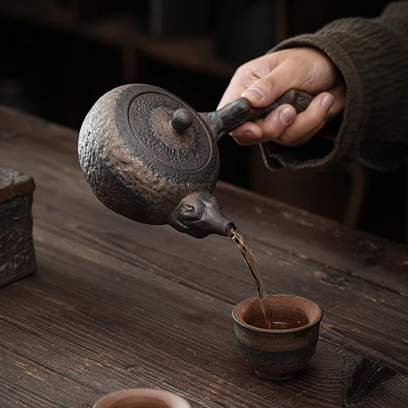 Description Picture 3 of itemStoneware Tea Stove Set Ceramic Teapot Heated Base Tea Warmer Tea Making Utensils Kettle Kung Fu Teaware Teas Infuser Teapots