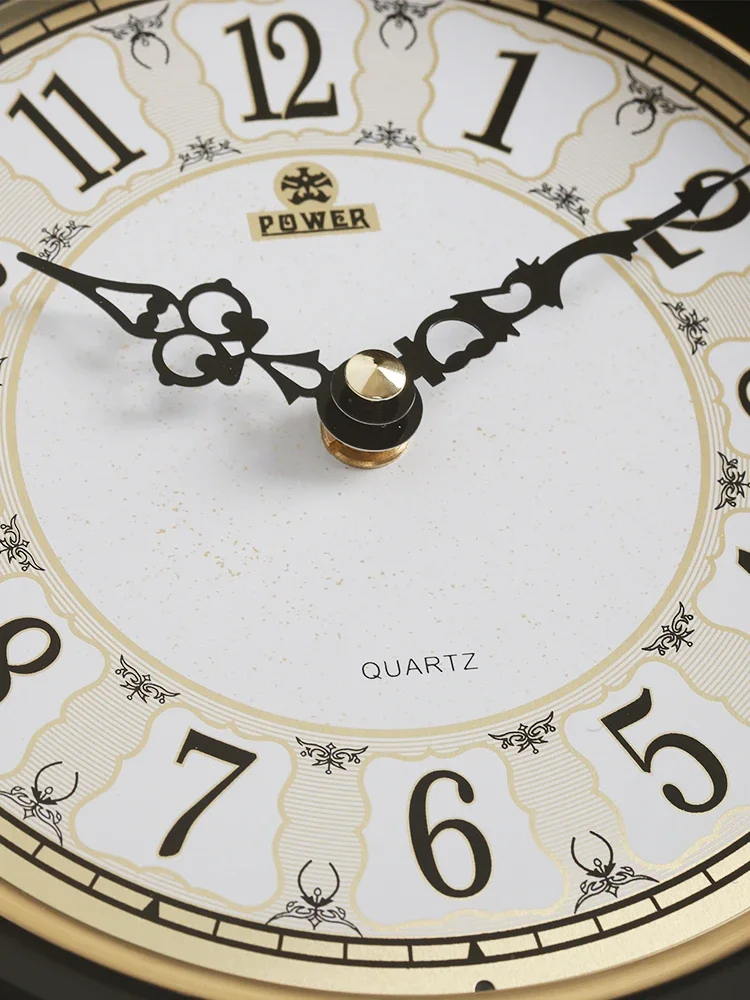 鐘 置物 Chinese Creative Large Wall Clock Retro Shabby Chic Wall