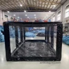 Pvc Airtight Inflatable Spray Booth Car Painting Car Garage Portable Cover Tent Drive In Carport Cabin With Pump For Maintaining 2