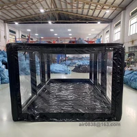 Pvc Airtight Inflatable Spray Booth Car Painting Car Garage Portable Cover Tent Drive In Carport Cabin With Pump For Maintaining 2