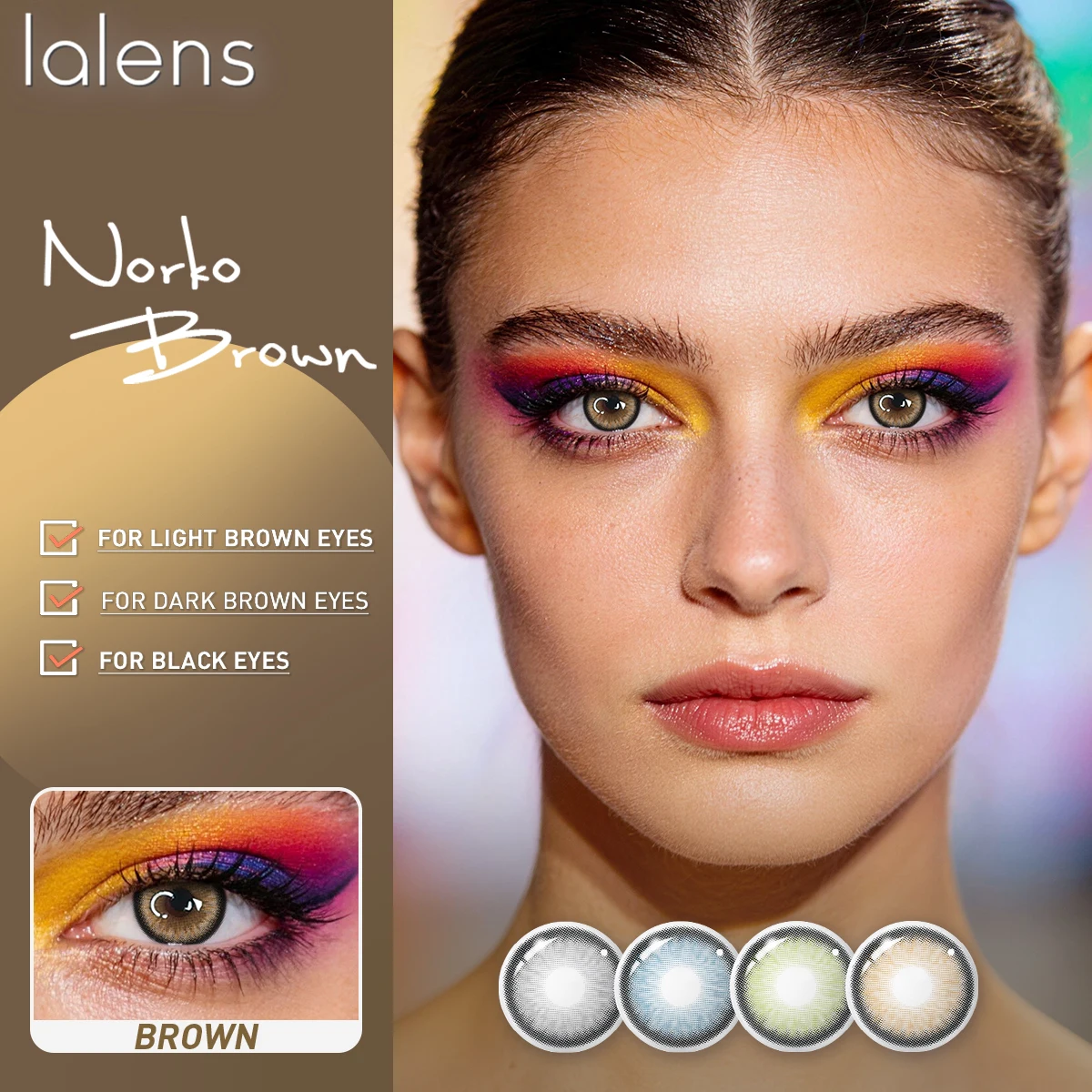 VISUASHOW Bold Green Colored Contact Lenses for Everyday & Special Occasions