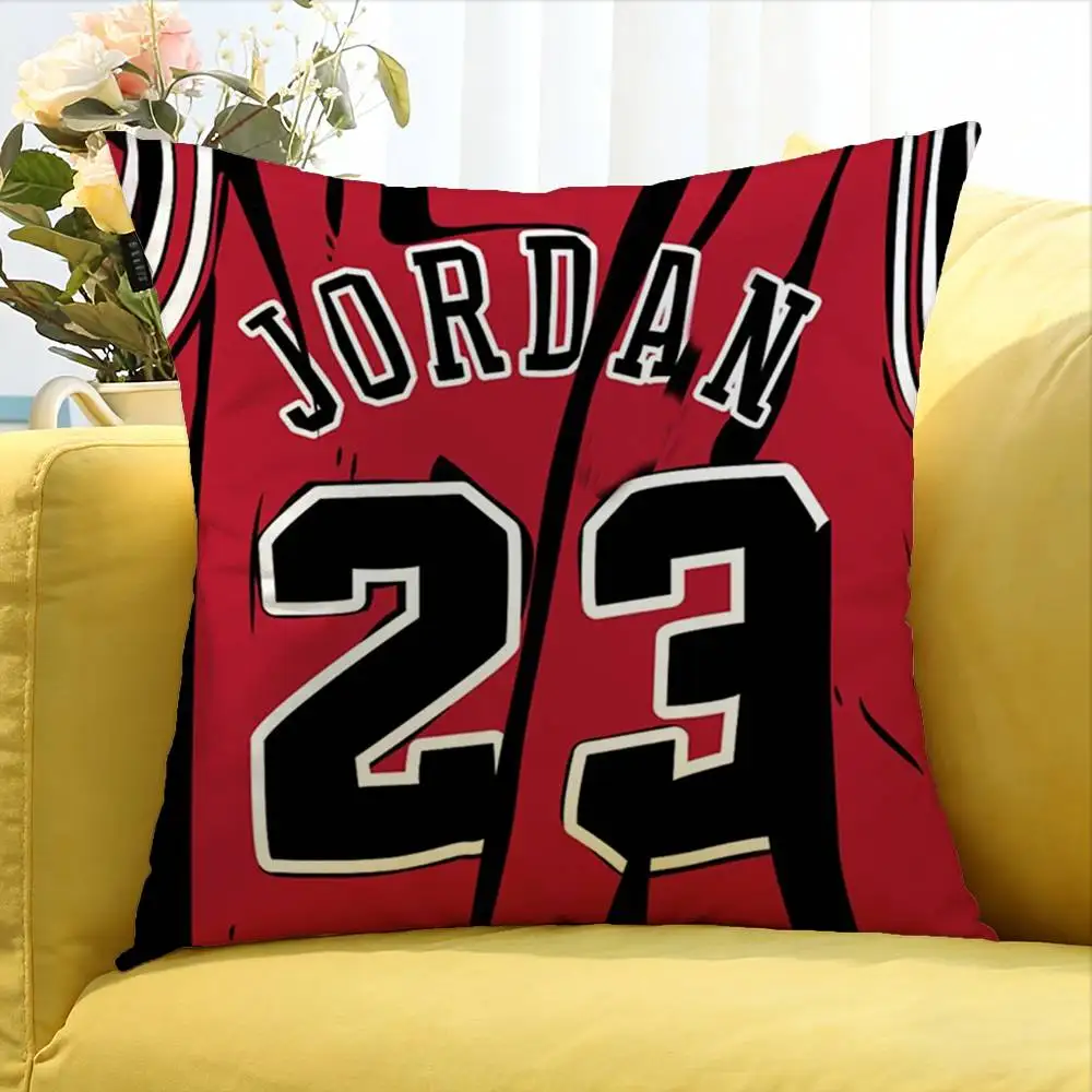Basketball Michael J-Jordan World, quadratischer Kissenbezug in verschiedenen Größen für Auto, Zuhause, Schlafzimmer, Dekoration – Detail 10