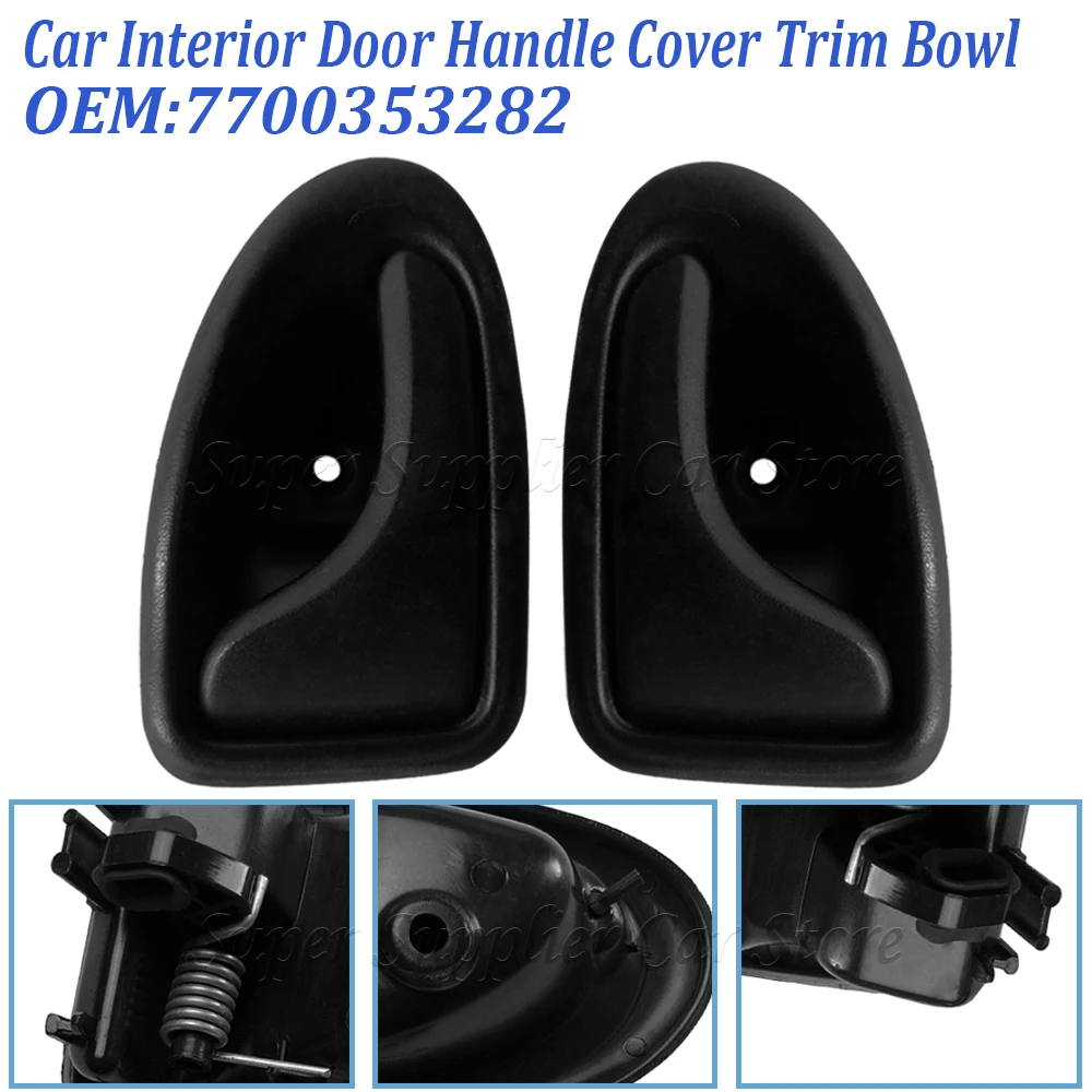7700353282 Per Renault Clio Scenic Trafic Car Interior Door Maniglia Copertura Trim Bowl Car Styling Maniglia Della Porta Trim