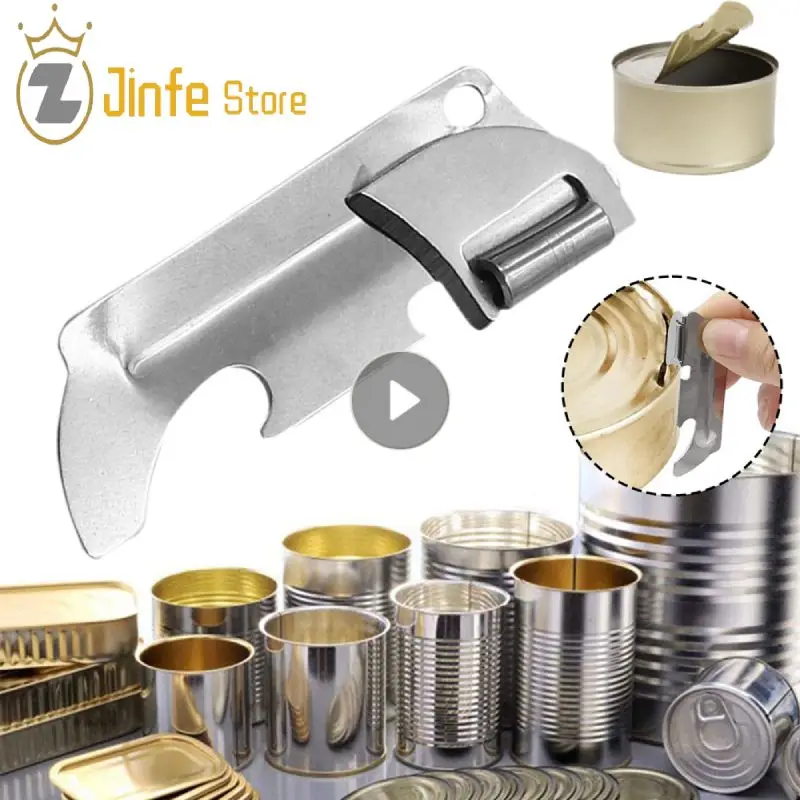 

Новый многофункциональный консервный нож, складной быстрое безопасное устройство боковой резки, ручной консервный нож из полированной нержавеющей стали, консервный нож, кухонный инструмент