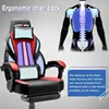 LEMBERI Video Game Chairs with footrest, Big Gamer Chair for Adults, 400lb Capacity, Racing Style Computer Chair 5