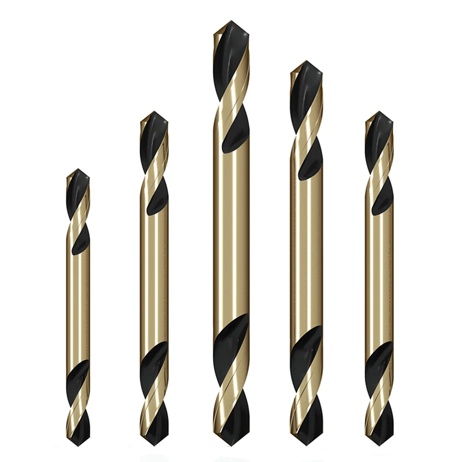 

9341 высокоскоростная Стальная спиральная дрель с двойной головкой, из меди, железа, алюминия, из нержавеющей стали, листового металла, спиральная дрель с двойной окантовкой 3-5,2 мм