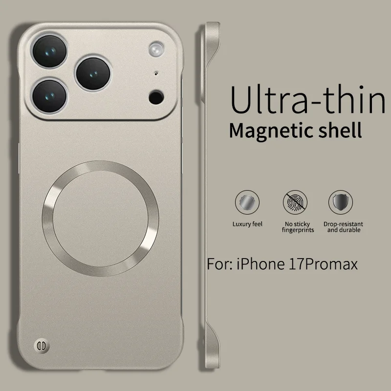 Ultra-Thin Metallic Magnetic Phone Case with Trendy Slim Bezels